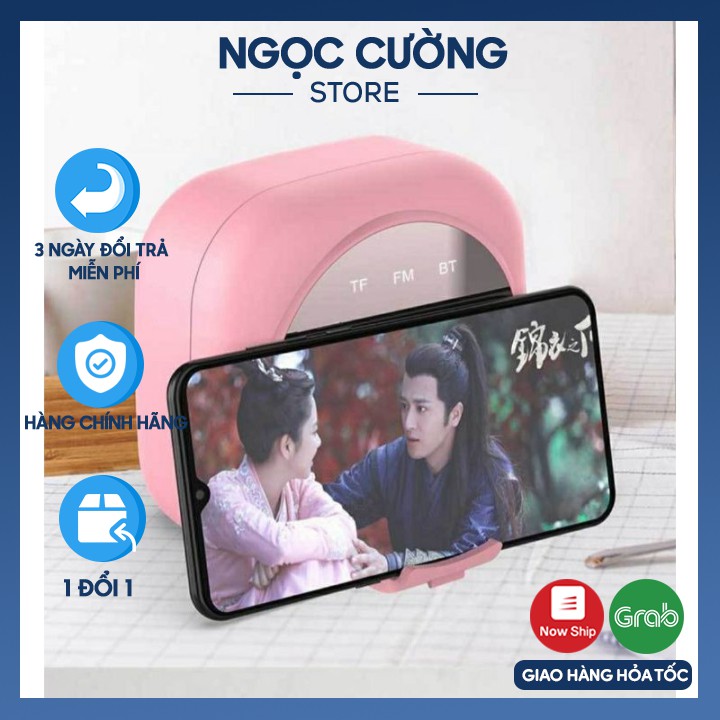 [Mẫu Mới Nhất 2020]Loa Bluetooth Q12 Đài FM Tích Hợp Đồng Hồ Báo Đài FM Màn Hình Tráng Gương