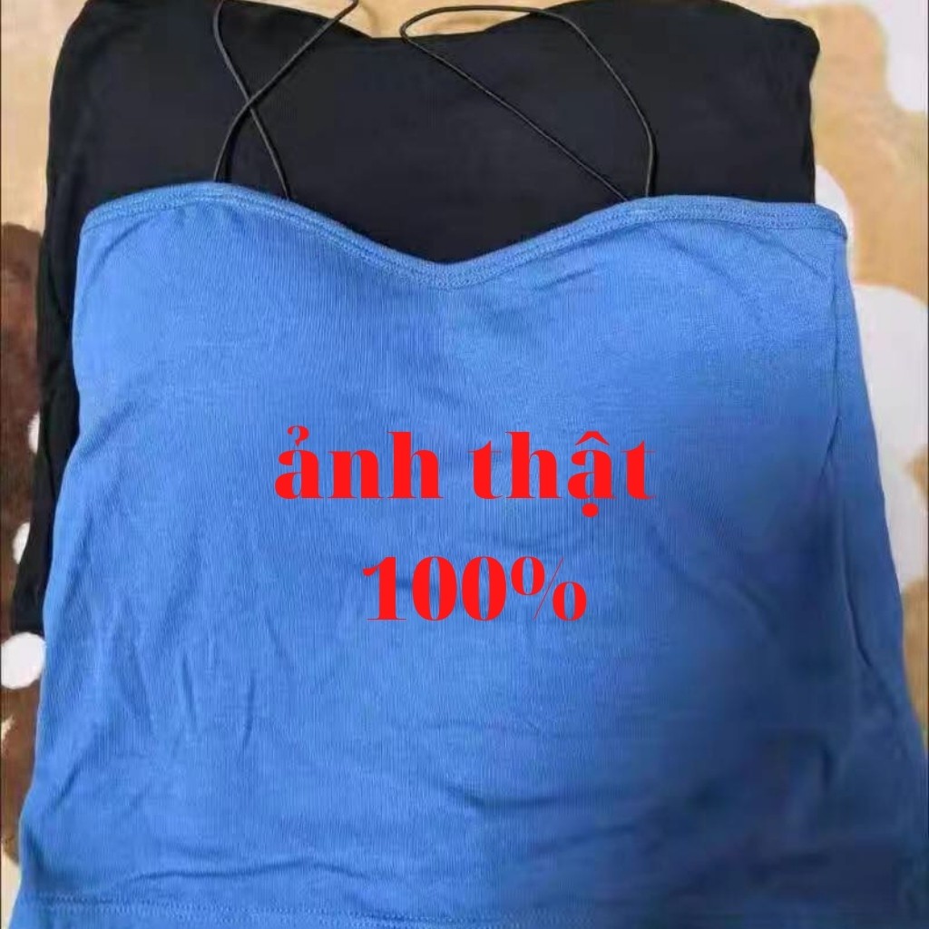 Áo 2 dây sợi bún sợi siu mảnh có đệm ngực ulzzang,áo 2s croptop thun dây nhỏ có nâng ngực phong cách hàn quốc chuẩn form | BigBuy360 - bigbuy360.vn