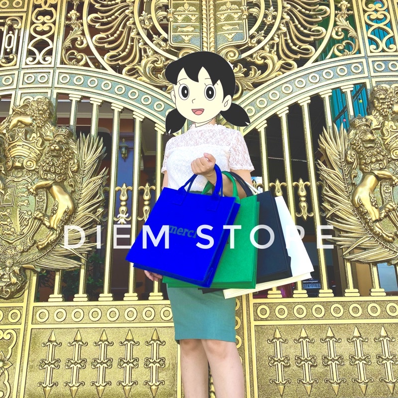 Túi đeo vai, túi merci vải ni nhiều màu siêu hot năm 2022- Diem Store- Tsx068-11- T6