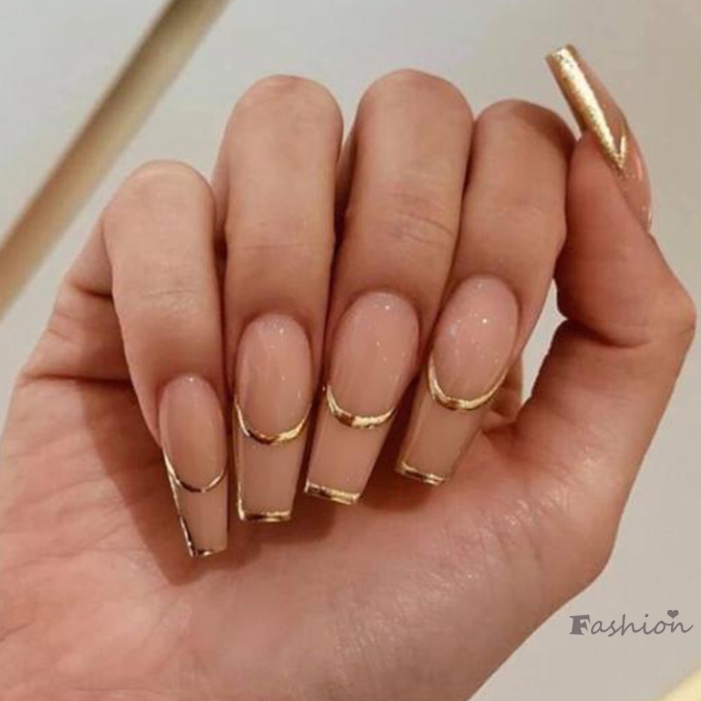 Miếng Dán Móng Tay Che Phủ Toàn Diện Kiểu Pháp Dùng Trong Dạ Hội / Tiệc Cưới / Lễ Tình Nhân