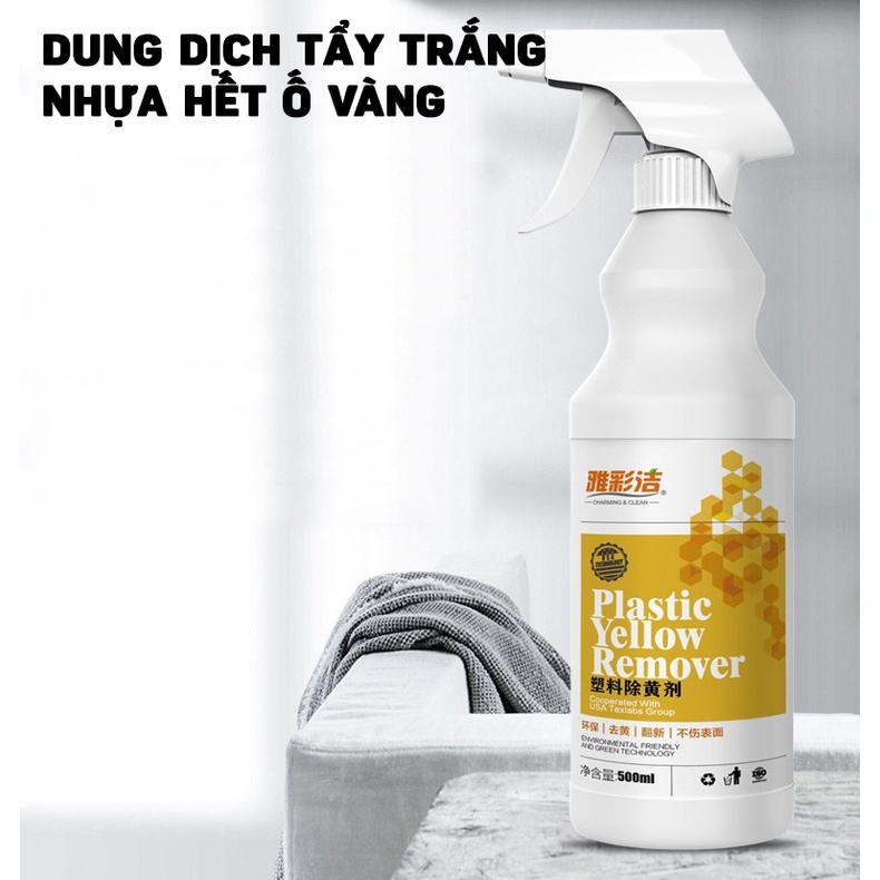 Dung Dịch Tẩy Vết Ố Vàng Và Làm Trắng Đồ Nhựa TEXLABS 500ML