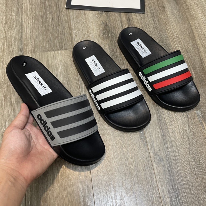 Dép adidas 3 sọc Cao cấp - Dép Das Trắng 3 Sọc siêu đẹp