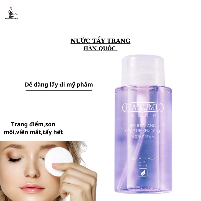 Nước Tẩy Trang Hanumu Tẩy Trang Điểm Dịu Nhẹ Làm Sạch Trang Điểm Vượt Trội