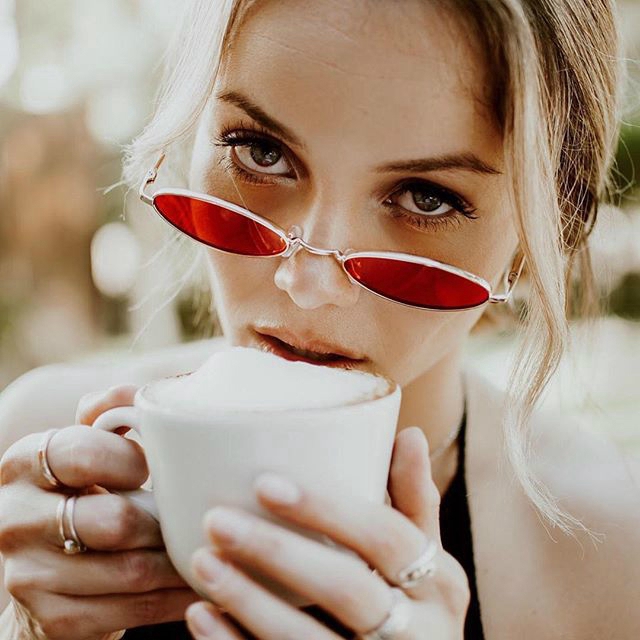 Kính mát gọng kim loại phong cách Âu Mỹ