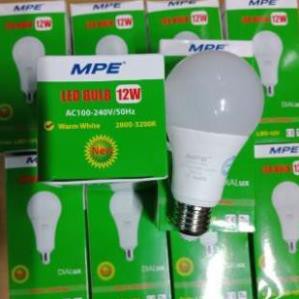 Bóng đèn LED Bulb MPE - Ánh sáng trắng/vàng - 3w, 5w, 7w, 9w, 12, 15w cao cấp MPE ( tiêu chuẩn châu âu)