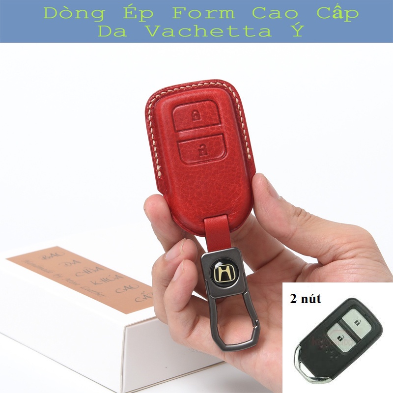 Ốp Chìa Khoá Honda City 💎Da Thật💎 Phụ Kiện Honda City 2021 Bọc Chìa Khoá Honda CRV Honda Civic Bảo Hành 2Năm
