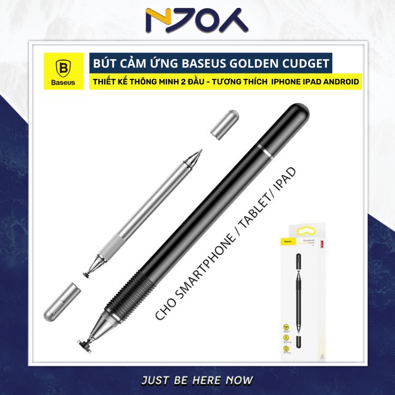 Bút Cảm Ứng BASEUS GoldenCudget Ngòi Stylus Hợp Kim Nhôm Siêu Nhẹ Dành Cho Điện Thoại Máy Tính Laptop iPhone