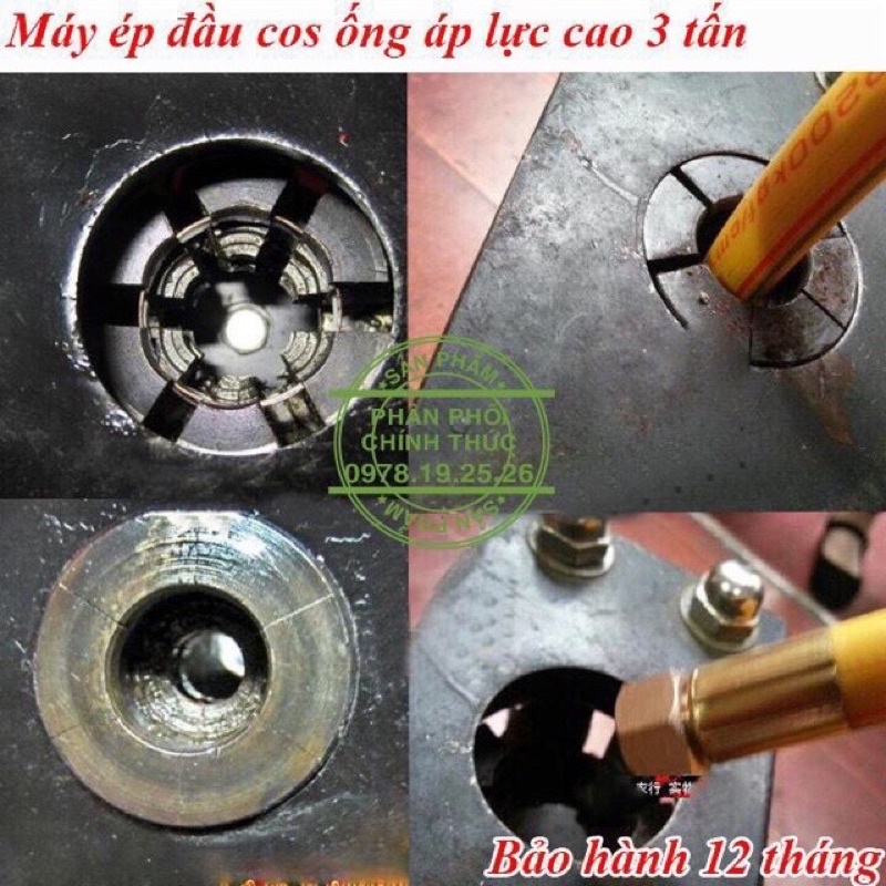 Máy Bấm Đầu Ống Áp Lực Cao Thuỷ Lực 8mm Đến 13mm , Máy Ép Dây Rửa Xe , Ống Ga