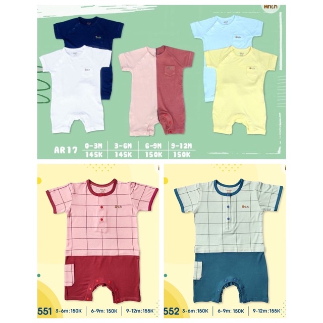 Body cộc tay vai chồm Arich vải sợi tre cao cấp cho bé trai bé gái