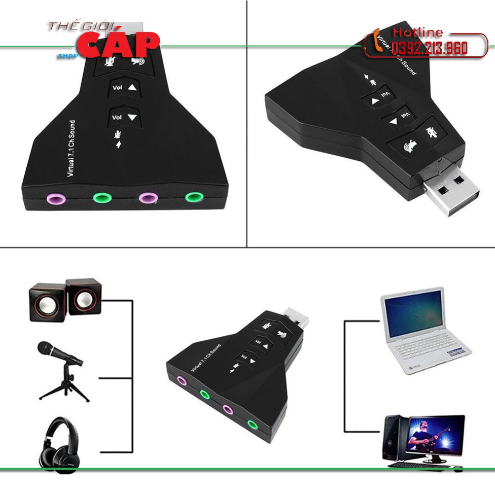 USB to Sound 3D Virtual 7.1