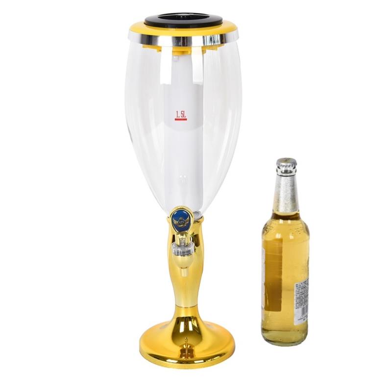 Tháp bia 3L mạ vàng ( ảnh thật )