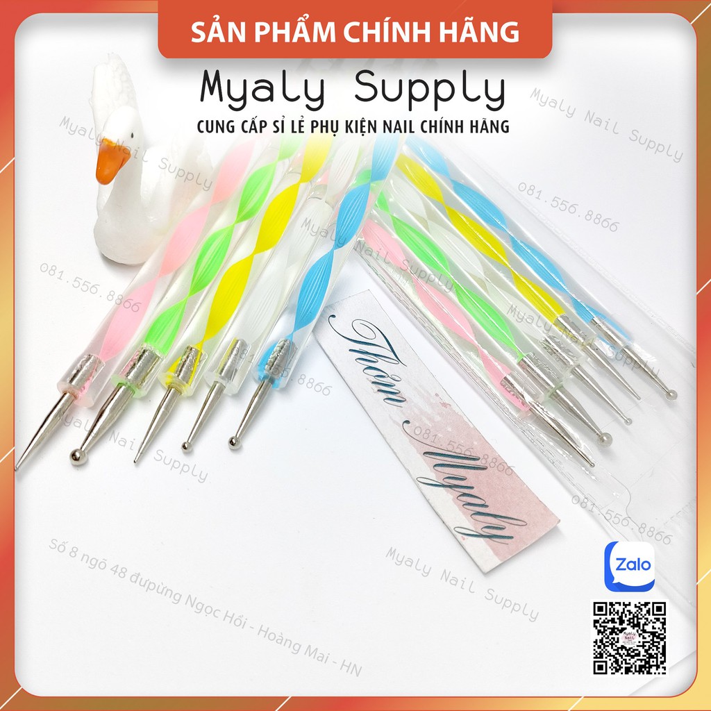 Bộ Bút Chấm Bi Nail Vẽ Móng Set 5 Cái 6544100592781