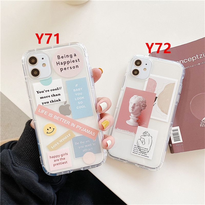 Ốp lưng trong suốt in hình cá tính dành cho Iphone 12 11 11pro 11promax XR XS XSmax 6 6S 7 8 6plus 7plus 8plus | BigBuy360 - bigbuy360.vn