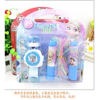 Đồng Hồ Elsa Cho Bé Tặng Kèm Dây Nhảy Dễ Thương
