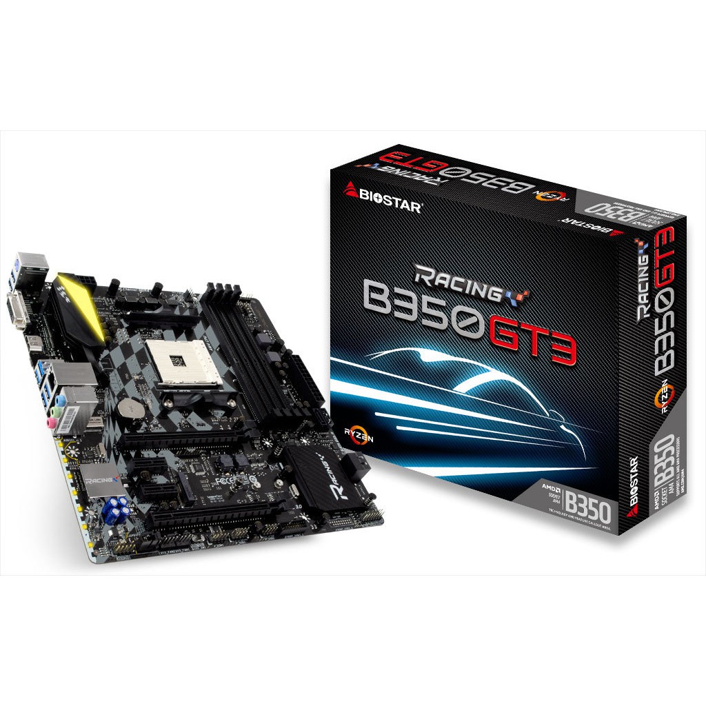 BO MẠCH CHỦ BIOSTAR RACING B350GT3 FOR AMD RYZEN