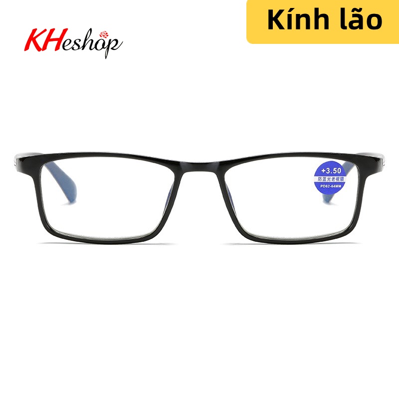 Kính Đọc Sách gọng siêu mỏng thời trang HD TR90, ánh sáng xanh đủ độ viễn mã Y3019
