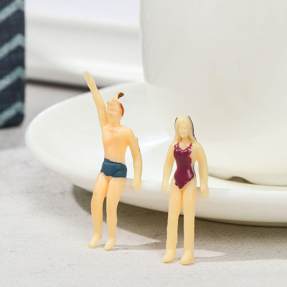 SUSANS 10pcs People Figures ABS Material 1:100/1:150/1:75/1:50 Scale Mixed Color Pose Train Scenery