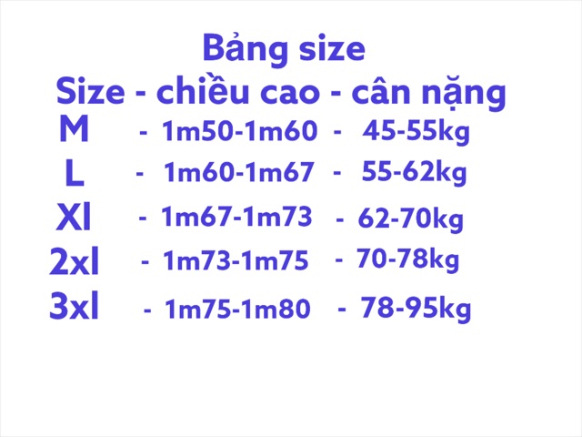 Áo khoác nam big size 46-95kg có size nữ