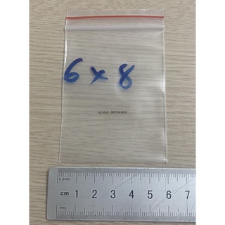 Set 0,5kg Túi zipper chỉ đỏ - M