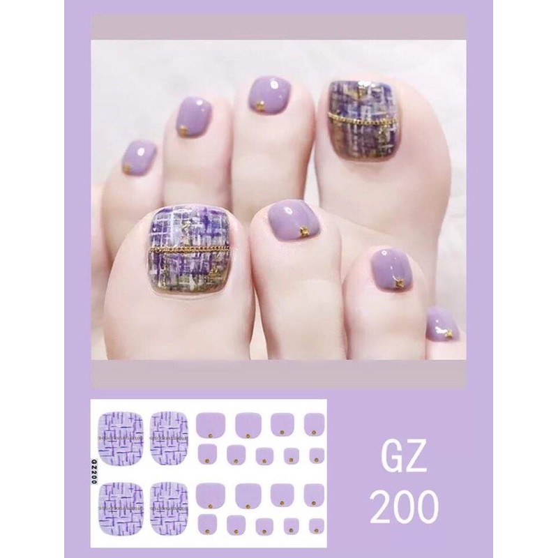 🧵Sticker nail dán móng chân 194-216