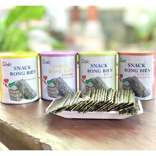 Snack Rong Biển ROBI, Beo Béo, Ngọt Dịu, Nhiều Vị, Hộp Thiếc 40gam Cao Cấp.