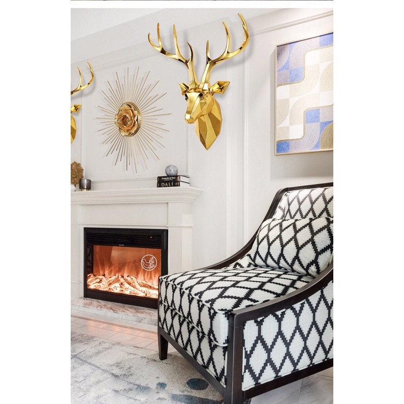 Trang trí treo tường đầu hươu, decor treo tường đầu hươu phong cách bắc âu sang trọng