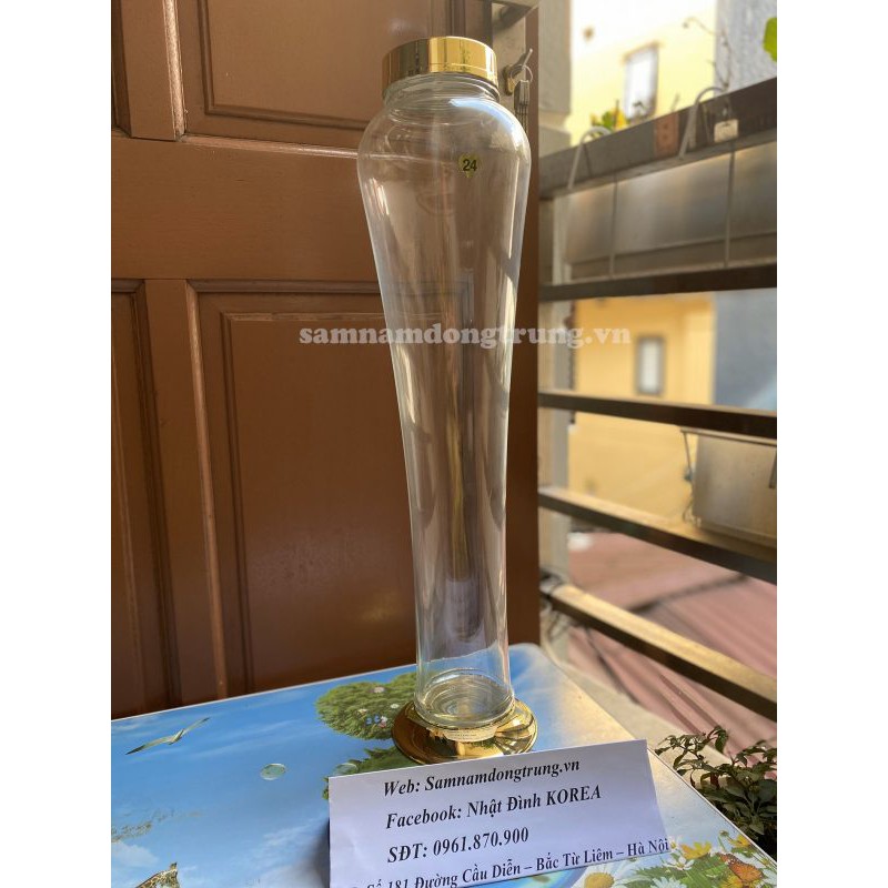Bình ngâm rượu hình sâm 5 lít Hàn quốc