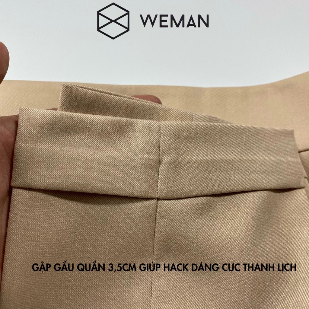 Quần Tây Nam Lưng Cao Sidetab, Thiết kế Cạp Cao Phom Dáng Slim Fit Hàn Quốc Signature Thời Trang WEMAN - WM01