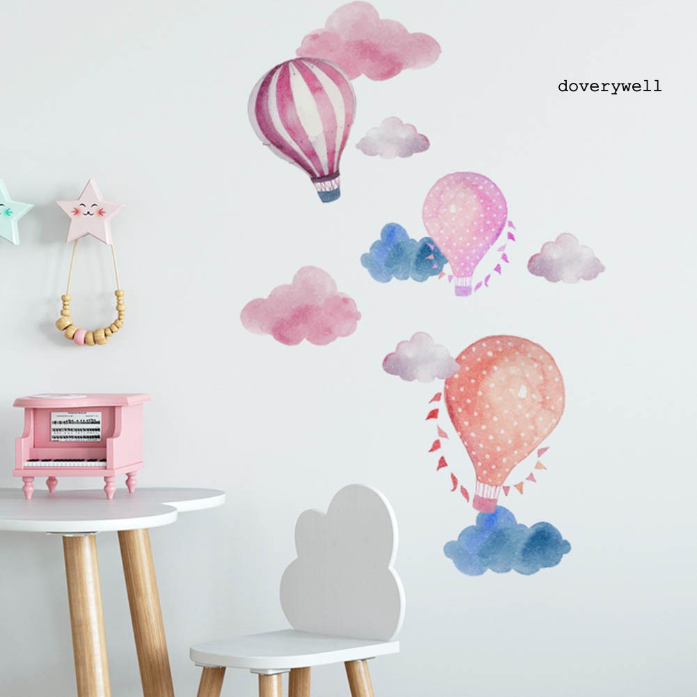decal dán tường Họa Tiết Hình Khinh Khí Cầu Dùng Trong Trang Trí Phòng Trẻ