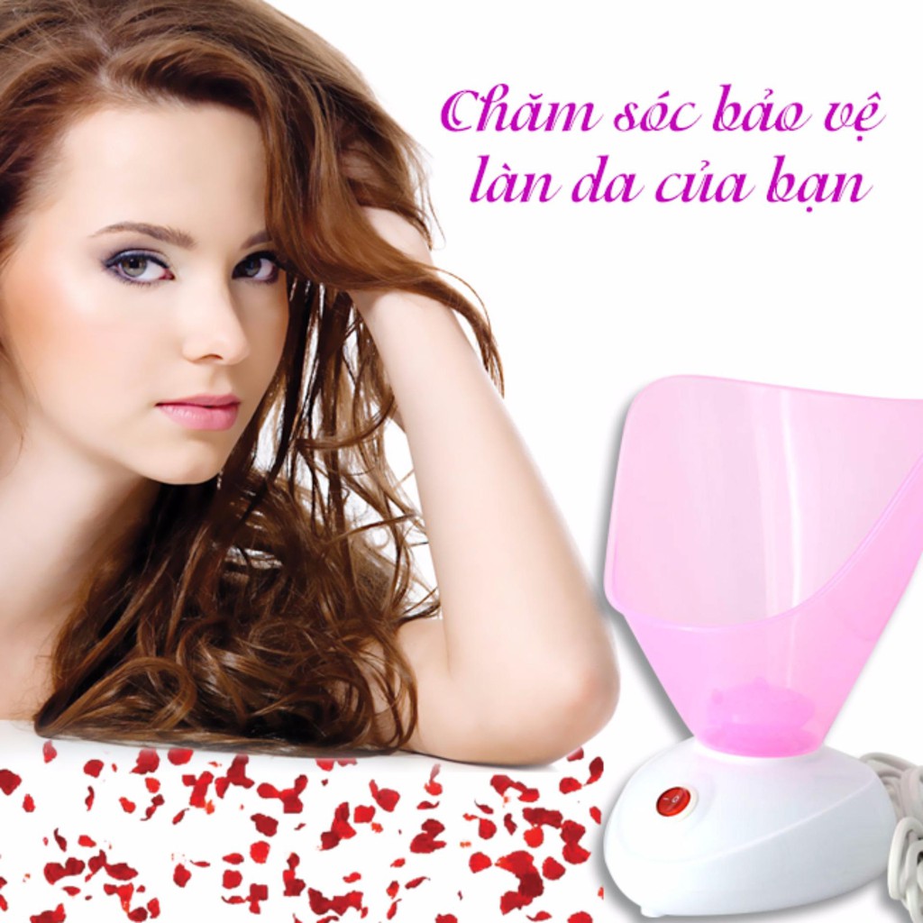 Máy xông hơi mặt kemei KM6068 dành cho phụ nữ gương mặt đẹp xinh