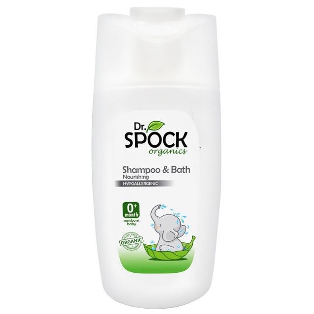 Sữa tắm gội organic 2 trong 1 cho trẻ sơ sinh Dr Spock 400ml