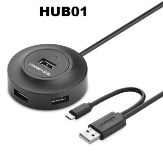 Hub usb 2.0 4 cổng chính hãng ugreen bảo hành 12 tháng