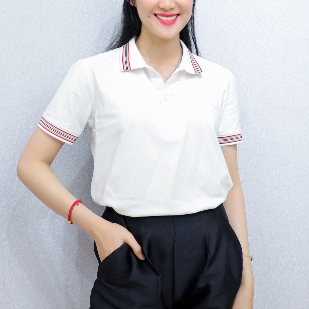 Áo Thun Polo Nữ Có Cổ Công Sở AMYRA, Phông Rộng Thun Cotton Trơn Co Tốt Mềm Mịn Thoáng Mát Thấm Hút Mồ Hôi AT048