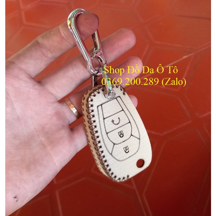 [UY TÍN] Bao da chìa khóa Chevrolet Trailblazer, Colorado chìa khóa cơ bằng da bò, tặng kèm móc khóa, khắc tên