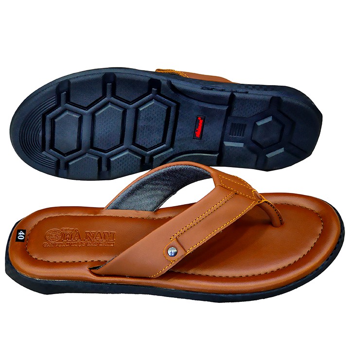 Dép xỏ ngón nam TiTi ĐÔ da bò thật cao cấp DXNA2065