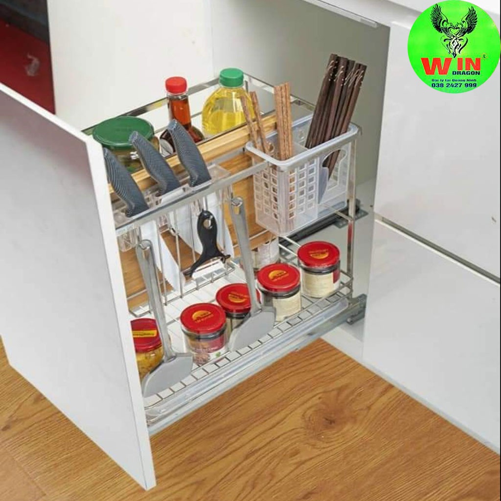 Giá dao thớt và gia vị đa năng inox sus 304 - CHÍNH HÃNG WIN DRAGON