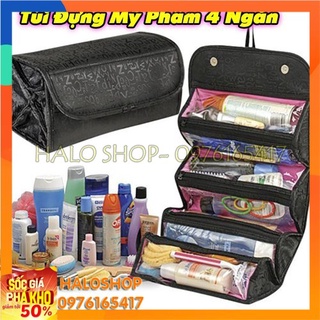 Túi đựng mỹ phẩm 4 ngăn thu gọn