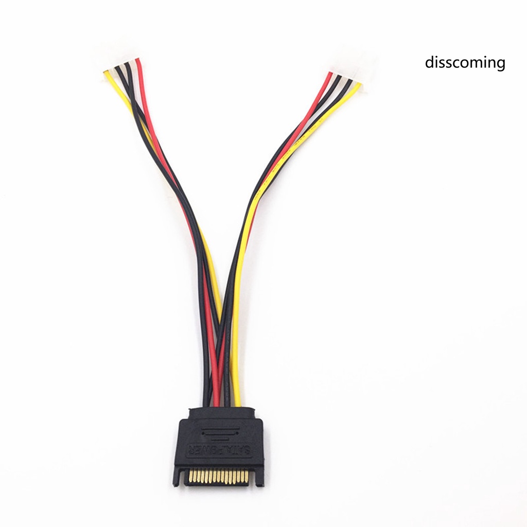 Cáp Mở Rộng Nguồn SATA 15pin Sang Molex IDE 4pin 20Cm Cho Ổ Cứng HDD