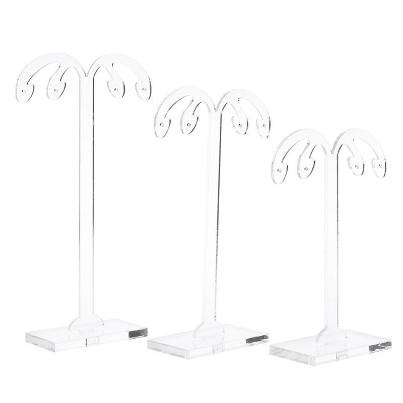 Set 3 Giá Đỡ Trưng Bày Bông Tai Chất Liệu Acrylic