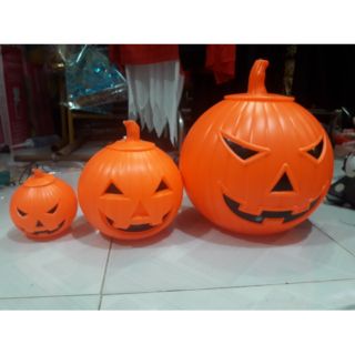 Bí ngô halloween có đèn size 12cm và 20cm