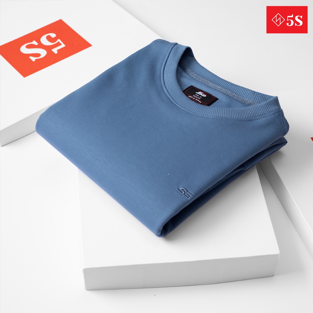 Áo Nỉ Nam Cổ Tròn 5S, Chất Cotton Cao Cấp, Bền Màu, Không Bai Xù, Nhiều Màu Lựa Chọn, Dáng Thể Thao, Năng Động (ANI013) | BigBuy360 - bigbuy360.vn