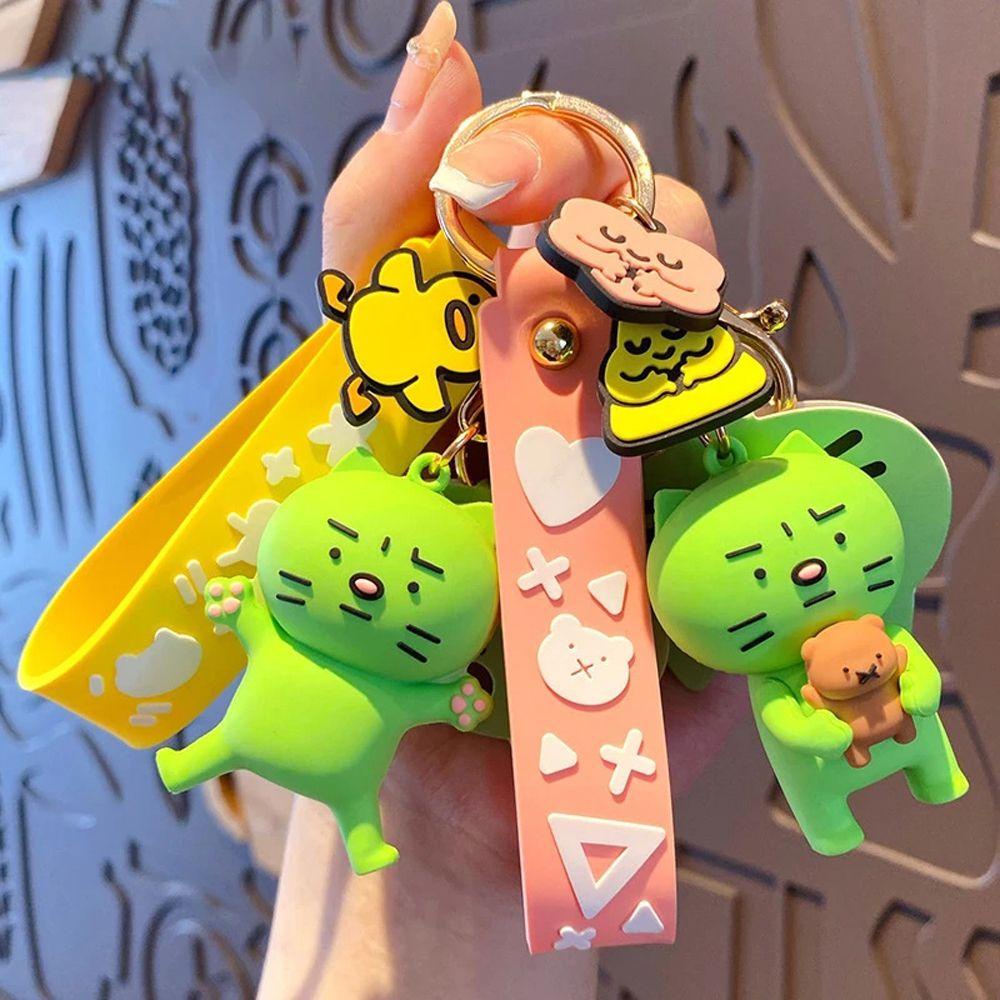Móc Khóa Hình Mèo Bông Đáng Yêu