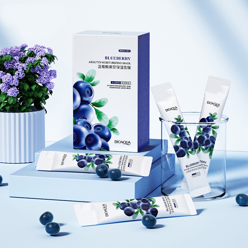 Bộ 10 Mặt Nạ Ngủ Dưỡng Ẩm Chiết Xuất Việt Quất 4ml