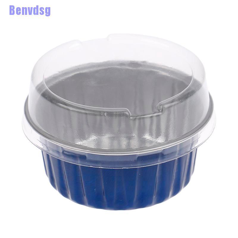 Bộ 10 chiếc cốc giấy nhôm bánh cupcake tròn 100ml