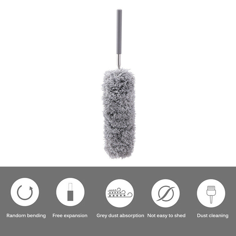 Chổi lông quét bụi tay cầm dài có thể thu vào tiện dụng