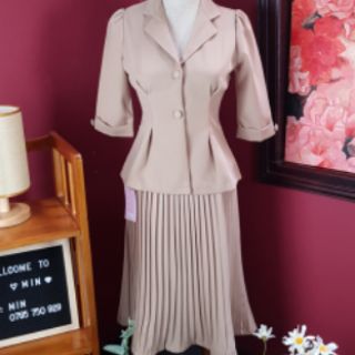 Bộ Vest Chân Váy Xếp Ly (S115)