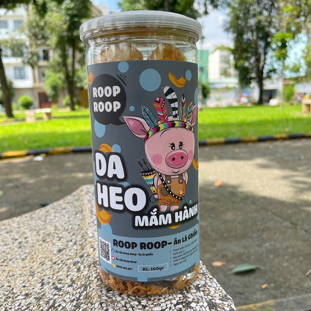 Da heo mắm hành 160g RoopRoop, ăn vặt Sài Gòn vừa ngon vừa rẻ | BigBuy360 - bigbuy360.vn