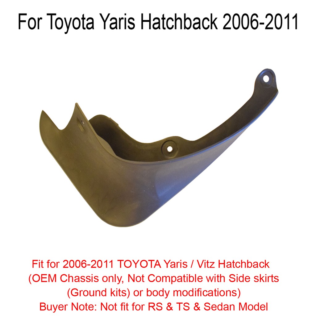 FENDER Tấm Chắn Bùn Phía Sau Cho Xe Hơi toyota yaris hatchback 2006 2007 2008 2009 2010 2011 fender101124