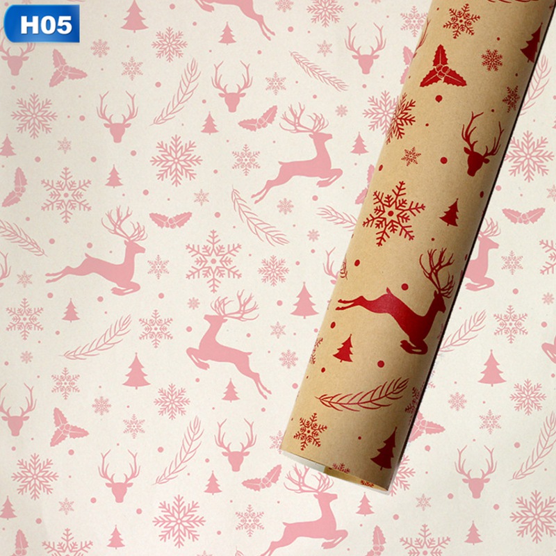 Giấy Gói Quà Giáng Sinh Phong Cách Cổ Điển Dễ Thương