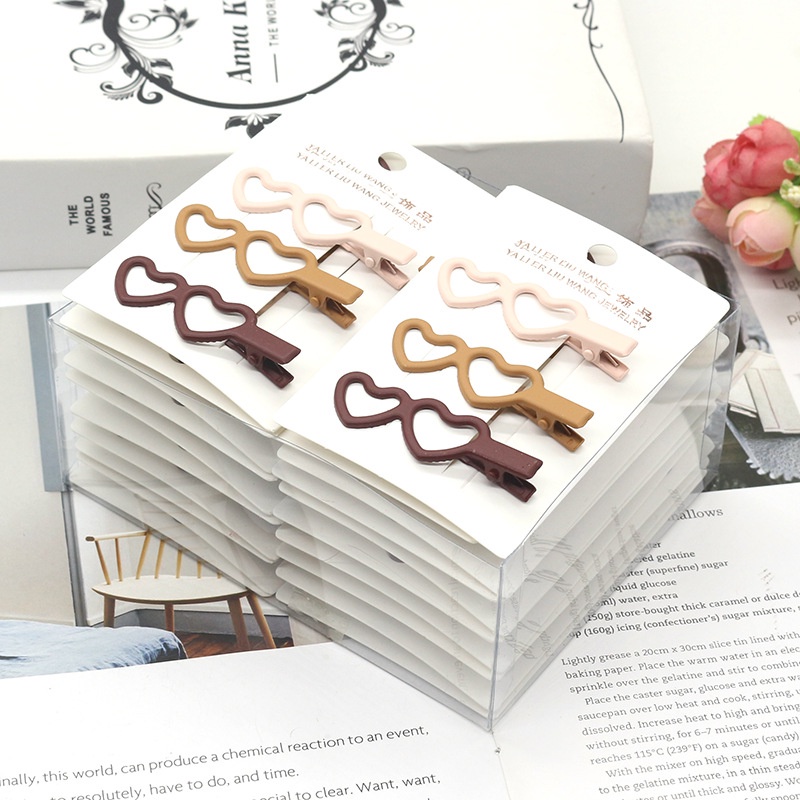 Set 3 Kẹp Tóc Hình Vương Miện Màu Trà Sữa Phong Cách Mới Đơn Giản Thời Trang Cho Nữ